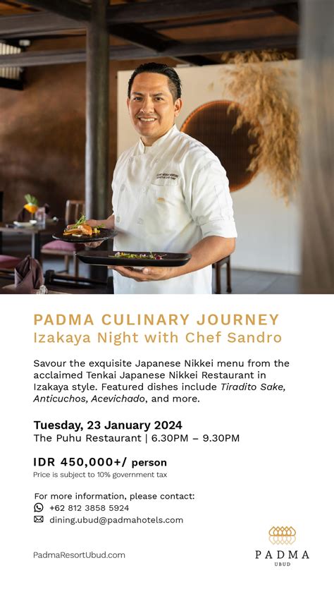 Padma Culinary Journey Izakaya With Chef Sandro Honeycombers Bali