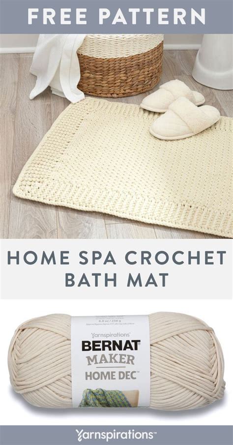 Free Crochet Pattern Using Bernat Maker Home Dec Yarn Free Home Spa