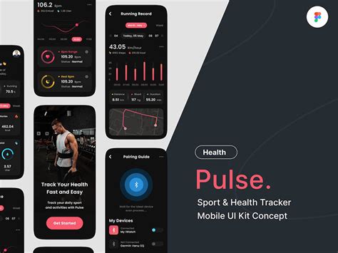 Health Tracker Mobile UI Kit By SigmaGFX EpicPxls