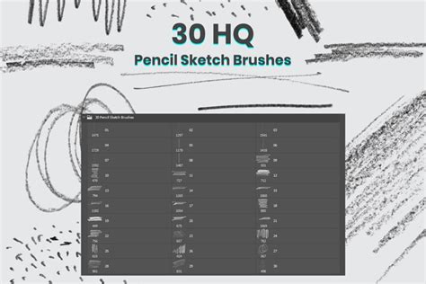 Pencil Sketch Brushes For Photoshop