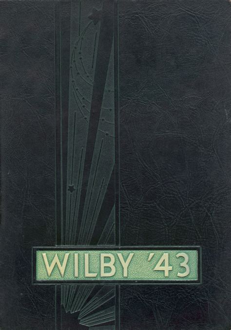 1943 yearbook from Wilby High School from Waterbury, Connecticut for sale