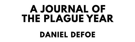 A Journal Of The Plague Year Titlepage