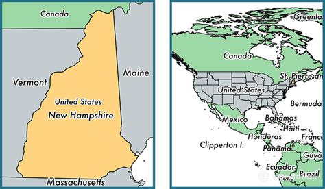 Where Is New Hampshire State Where Is New Hampshire Located In The