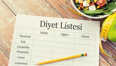 Diyet Listesi 15 Günde 5 Kilo Sağlıklı Kilo Vermek İsteyenlere