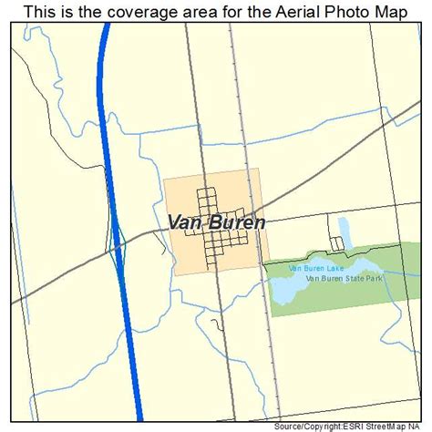 Aerial Photography Map of Van Buren, OH Ohio