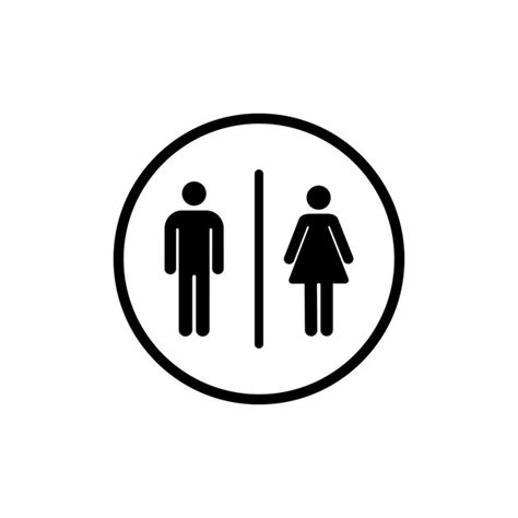 Modèle De Conception Vectorielle D icônes De Toilettes Vecteur Premium