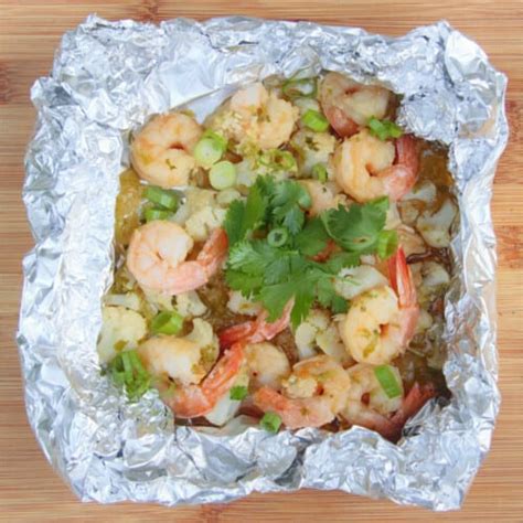 Asian Shrimp Foil Pack Bush Cooking