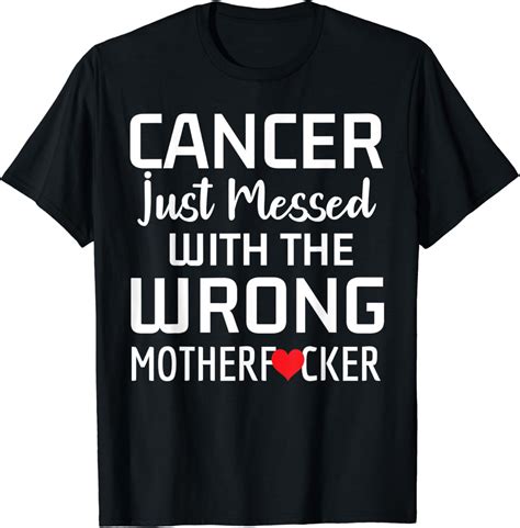 Cancer Awareness Support Get Well Cancer Fighter Survivor T Shirt Clothing Shoes