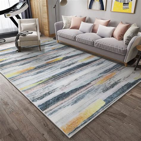 Tapis de zone Calore en cachemire moderne pour chambre à coucher salon