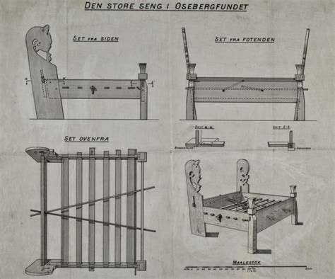 Oseberg Bed Viking Bed, Viking Camp, Viking House, Viking Life, Diy ...