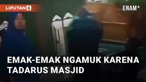 Video Viral Emak Emak Ngamuk Karena Tadarus Masjid Hingga Banting Al