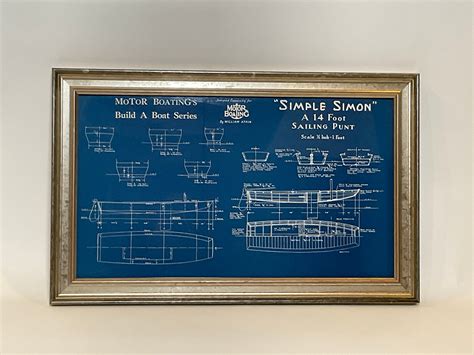 Sailboat Blueprint for Simple Simon – Lannan Gallery