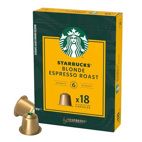 Starbucks Blonde Espresso Roast 18 Capsules For Nespresso For €5 99