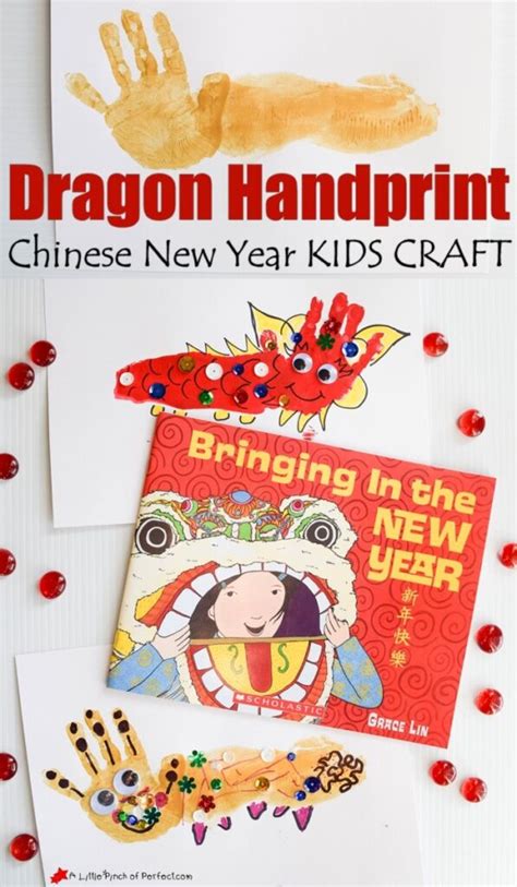 Dragon Handprint Chinese New Year Craft For Kids A Little Pinch Of