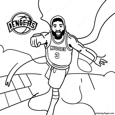 Denver Nuggets Coloring Page Coloring Pages