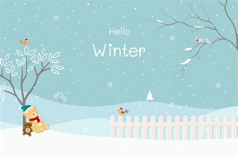 Winter Is Coming Landscape Backgroundgreeting Card For Happy Holiday