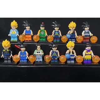 Miniaturas Dragon Ball Goku Vegeta Trunks Yamcha Kuririn Blocos