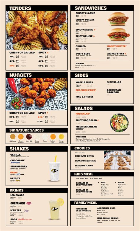 Menu Pdq Chicken