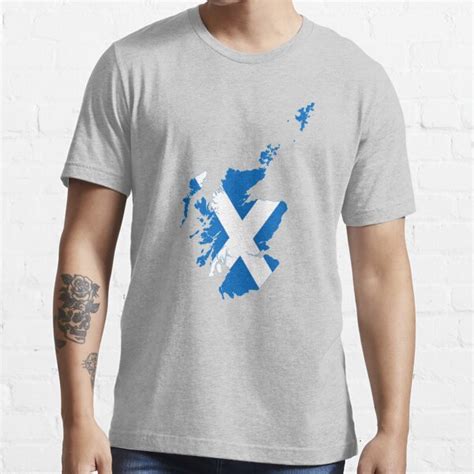 Flag Map Of Scotland T Shirt For Sale By Abbeyz71 Redbubble