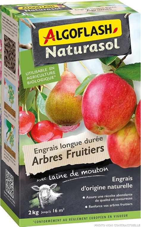 Algoflash Naturasol Engrais Arbres Fruitiers Longue Dur E Jusqu