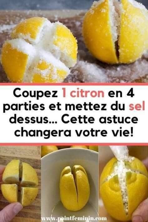 Grande Biblio Coupez 1 Citron En 4 Parties Et Mettez Du Sel Dessus