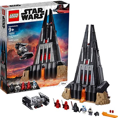 LEGO Star Wars Darth Vader's Castle 75251 Building Kit Includes TIE Fighter, Darth Vader ...