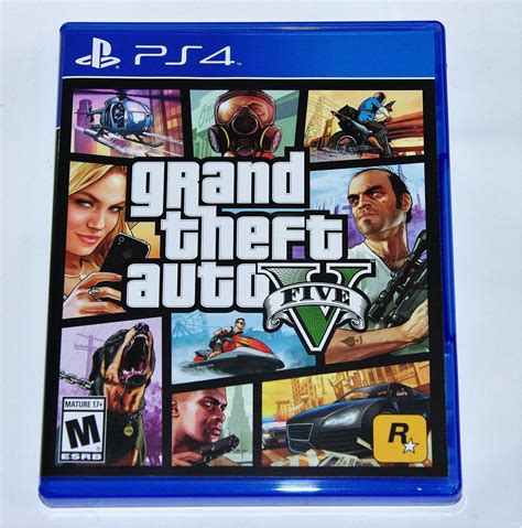 Replacement Case No Game Grand Theft Auto V Gta V Playstation 4 Ps4 Box Ebay