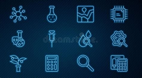 Set Line Calculator Microorganisms Under Magnifier Graph Chart