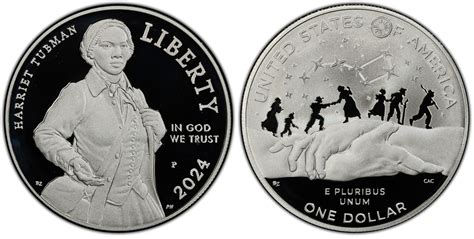 2024-P $1 Harriet Tubman First Strike, DCAM (Proof) Modern Silver and ...