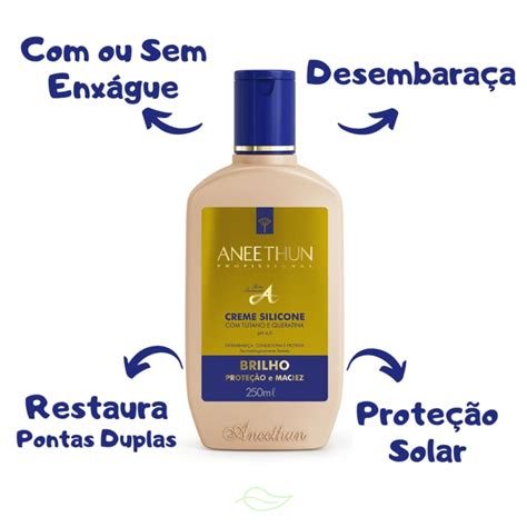 Kit Aneethun Linha A Creme De Silicone E Cachos E Dose Force