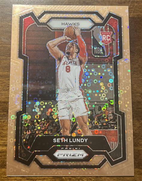 2023 24 Prizm Fast Break Seth Lundy RC Bronze Disco 6 20 Hawks EBay