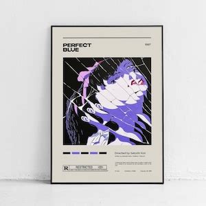 Perfect Blue / Satoshi Kon / Minimalist Movie Poster Print / Mid ...