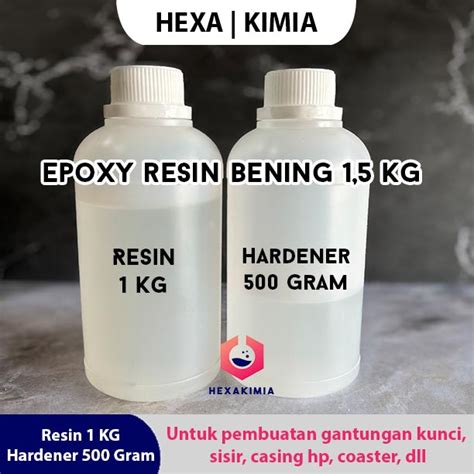 Jual Epoxy Resin Bening 1 5 KG KERING LANGSUNG BENING TIDAK PERLU