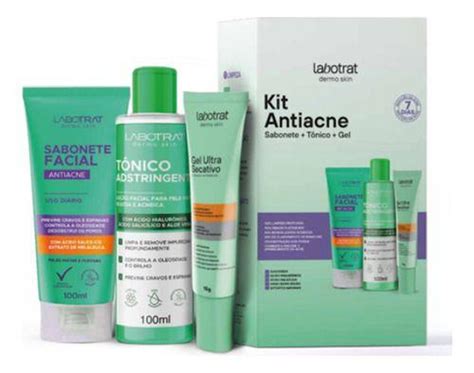 Kit Anti Acne Espinhas Controla Oleosidade Pele Gel Secativo Labotrat