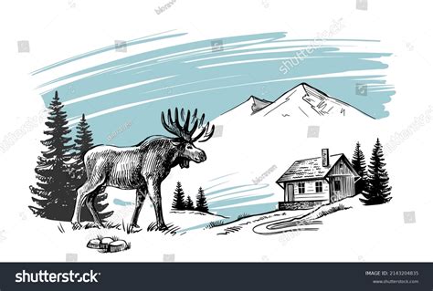 21259 Elk Drawing Images Stock Photos And Vectors Shutterstock