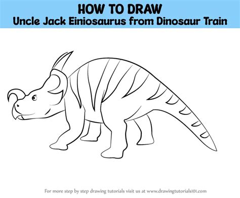 How to Draw Uncle Jack Einiosaurus from Dinosaur Train (Dinosaur Train) Step by Step ...