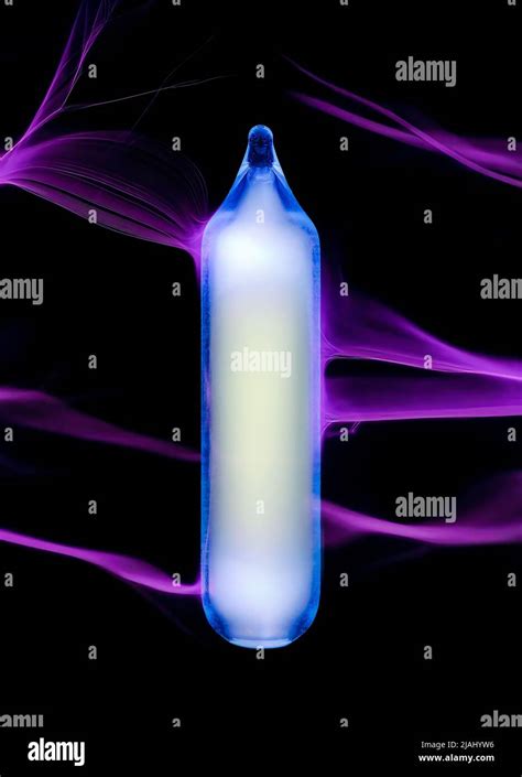 Excited Iodine Vapor Glowing Stock Photo - Alamy