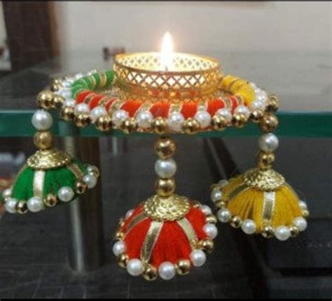 Multi Color Tea Light Holders Diwali Diyas Diwali Gift Home Decor