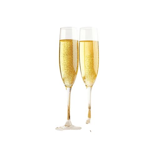 Two Glasses Of Champagne In Yellow And Gold Christmas Decor Champagne Christmas Interior