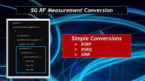 5G RSRP RSRQ SINR Conversion Mapping YouTube