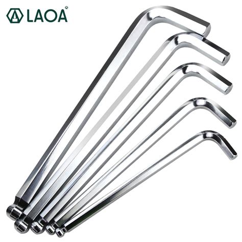 Laoa Hexagon Allen Key Cr V Wrench Ball End Hex Wrenches