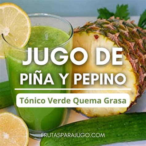 Jugo Verde Con Pepino Apio Y Manzana Frutas Para Jugo