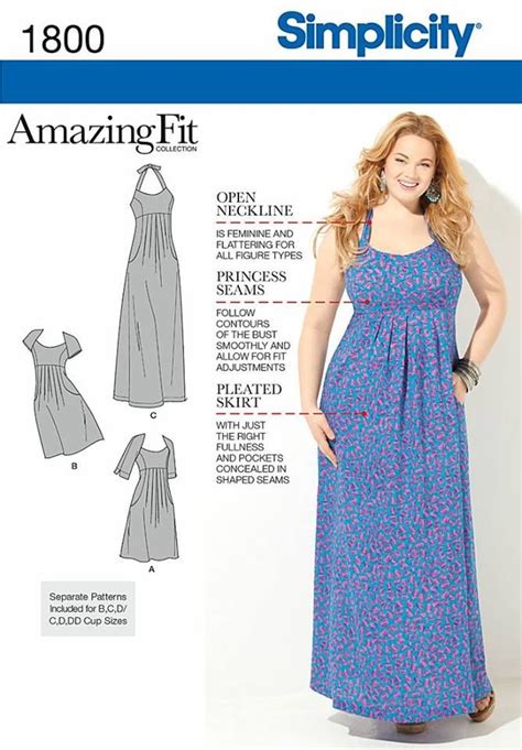 Our Amazing Fit Empire Waist Pleated Dress Pattern Is Available In