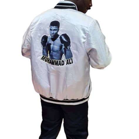 Veste Bomber Blanc Muhammad Ali Veste Hollyhood