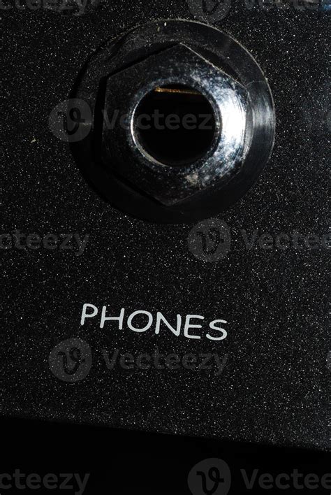 headphones input from a amplifier 5471093 Stock Photo at Vecteezy