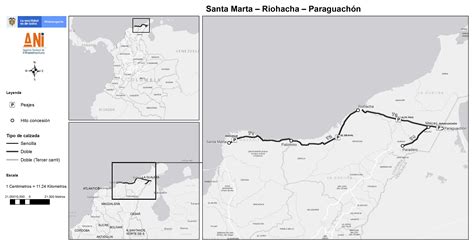 Mapa Santa Marta Riohacha Paraguachón