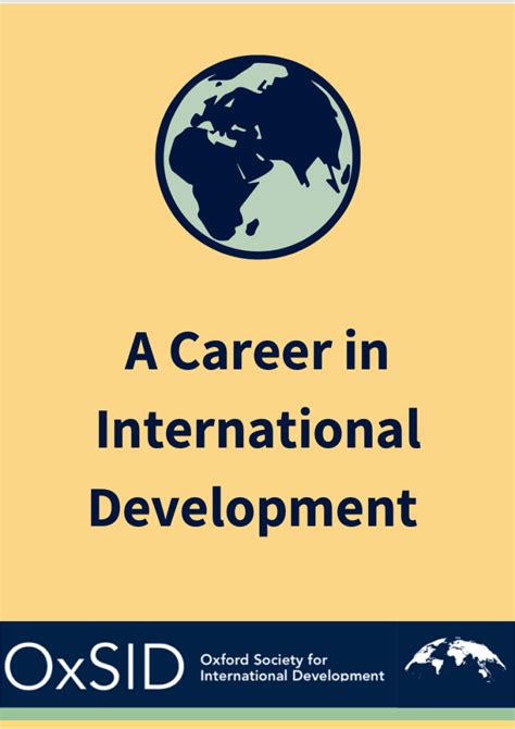 A Brief Guide To Careers In International Development Oxford Society