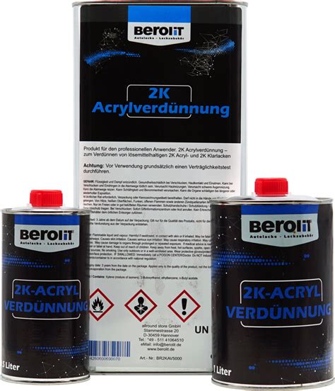 Berolit K Acrylverd Nnung L Onlineshop Rund Um Lacke Autolack