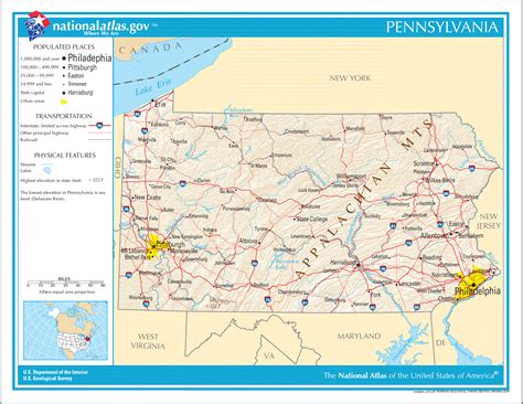 Pennsylvania Maps and reference