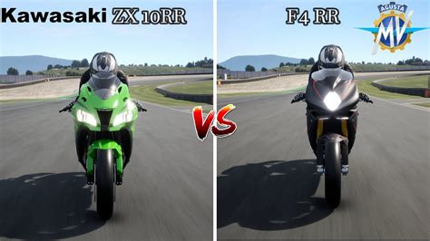 Kawasaki Ninja Zx Rr Vs Mv Agusta F Rr Drag Race Top Speed